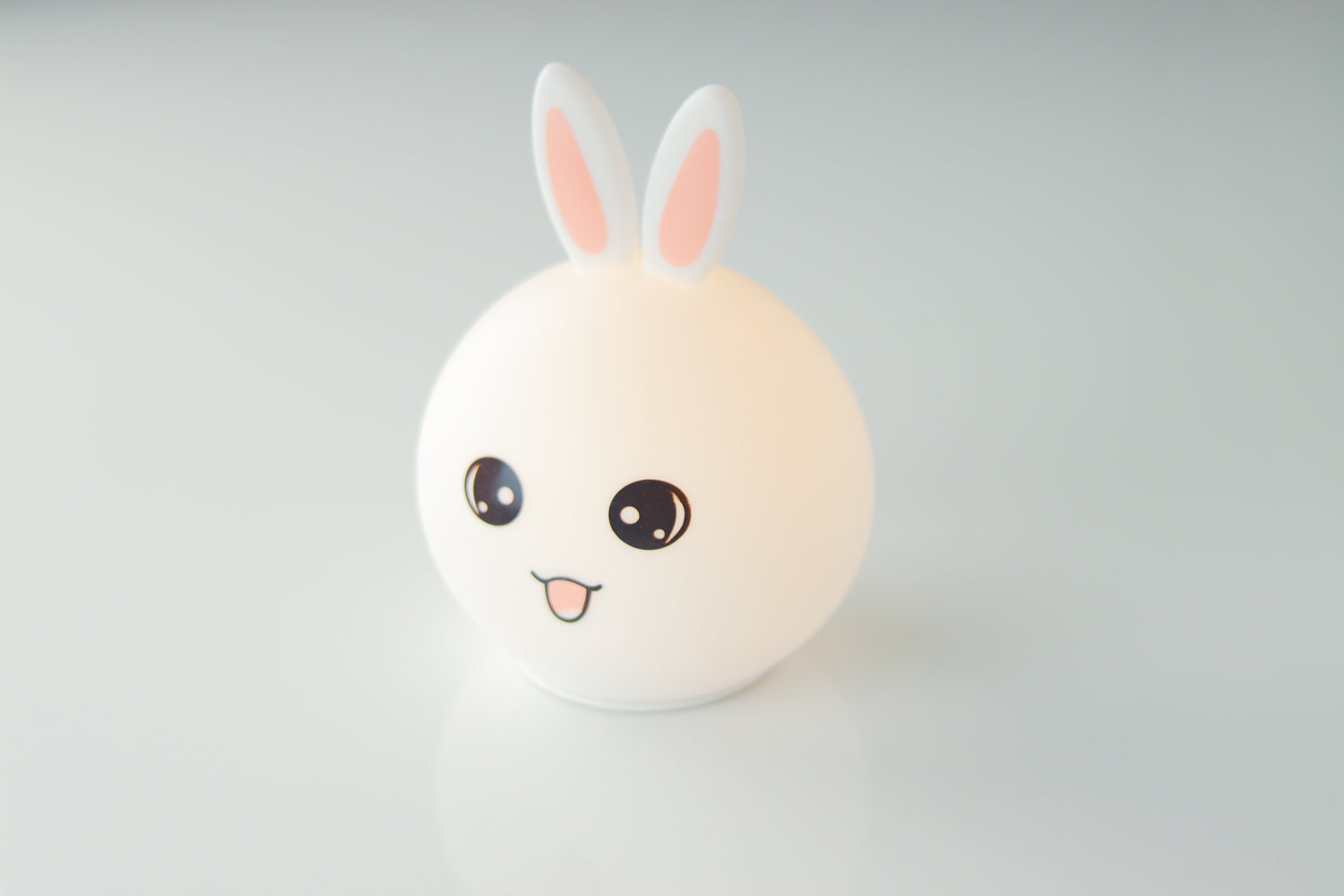 Rabbit Bunny Silicone Night Light Lamp – USB Rechargeable LED with 7 Colors | Soft Nursery Light for Kids Room & Baby Gift | Onebest