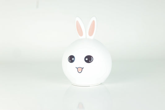 Rabbit Bunny Silicone Night Light Lamp – USB Rechargeable LED with 7 Colors | Soft Nursery Light for Kids Room & Baby Gift | Onebest