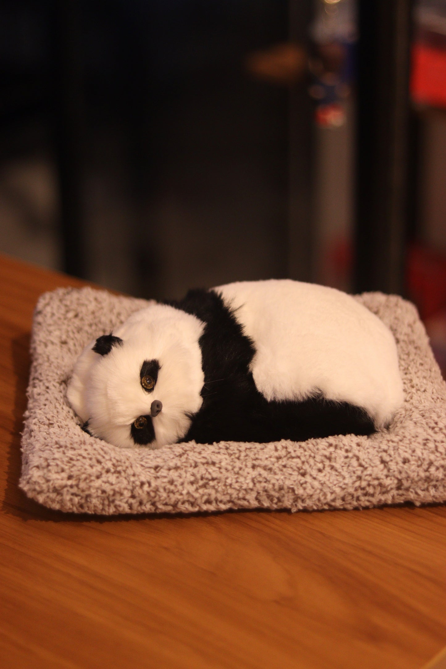 Sleeping Panda Soft Toy with Mat - Cute Plush Showpiece for Car Dashboard & Home Decor | Onebest