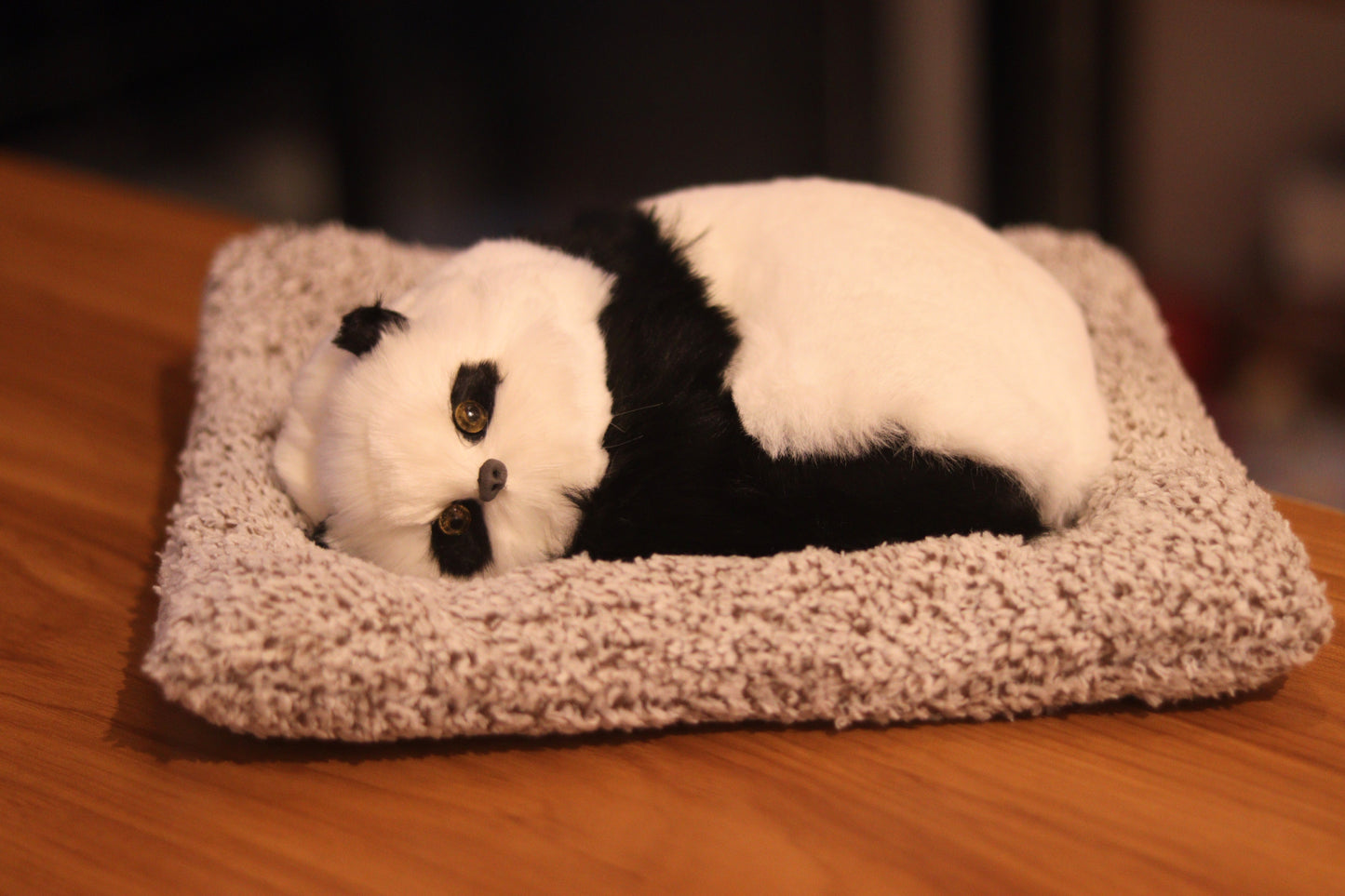 Sleeping Panda Soft Toy with Mat - Cute Plush Showpiece for Car Dashboard & Home Decor | Onebest
