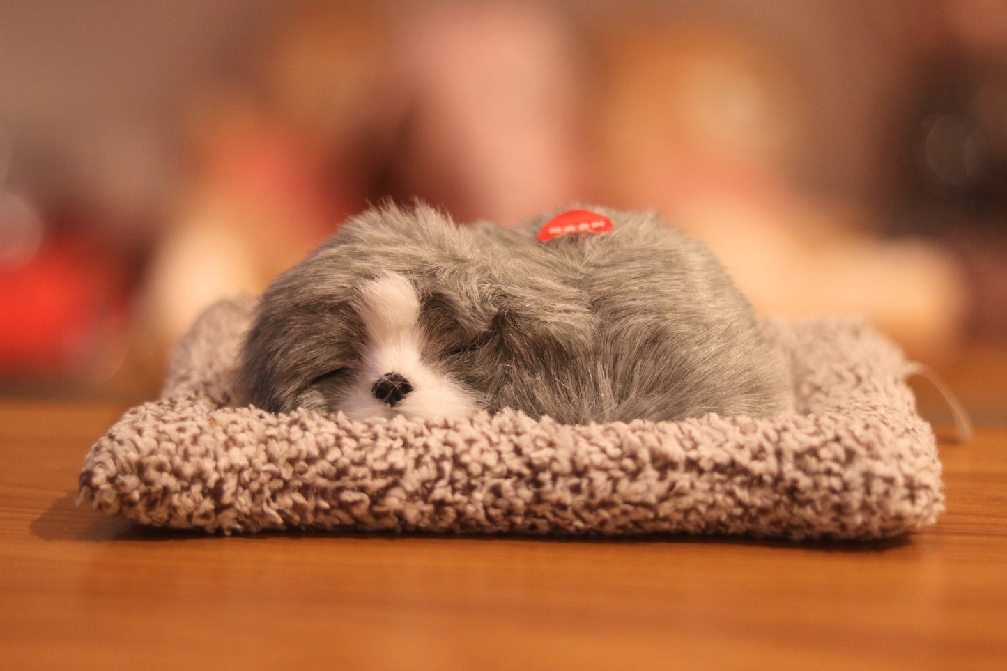 Sleeping Puppy Dog Soft Toy with Bark Sound β Small Size Plush Pet for Car Dashboard & Gift | Onebest