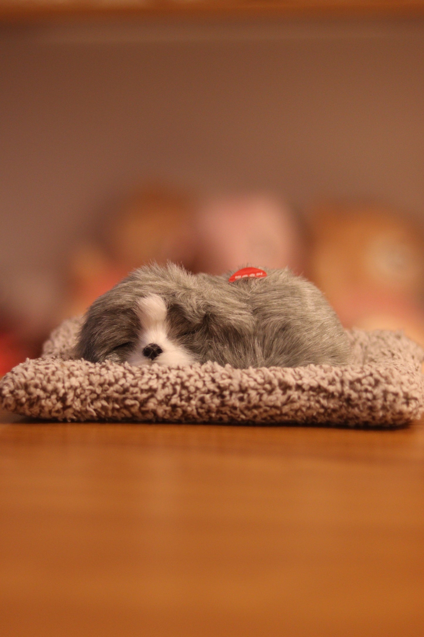 Sleeping Puppy Dog Soft Toy with Bark Sound β Small Size Plush Pet for Car Dashboard & Gift | Onebest