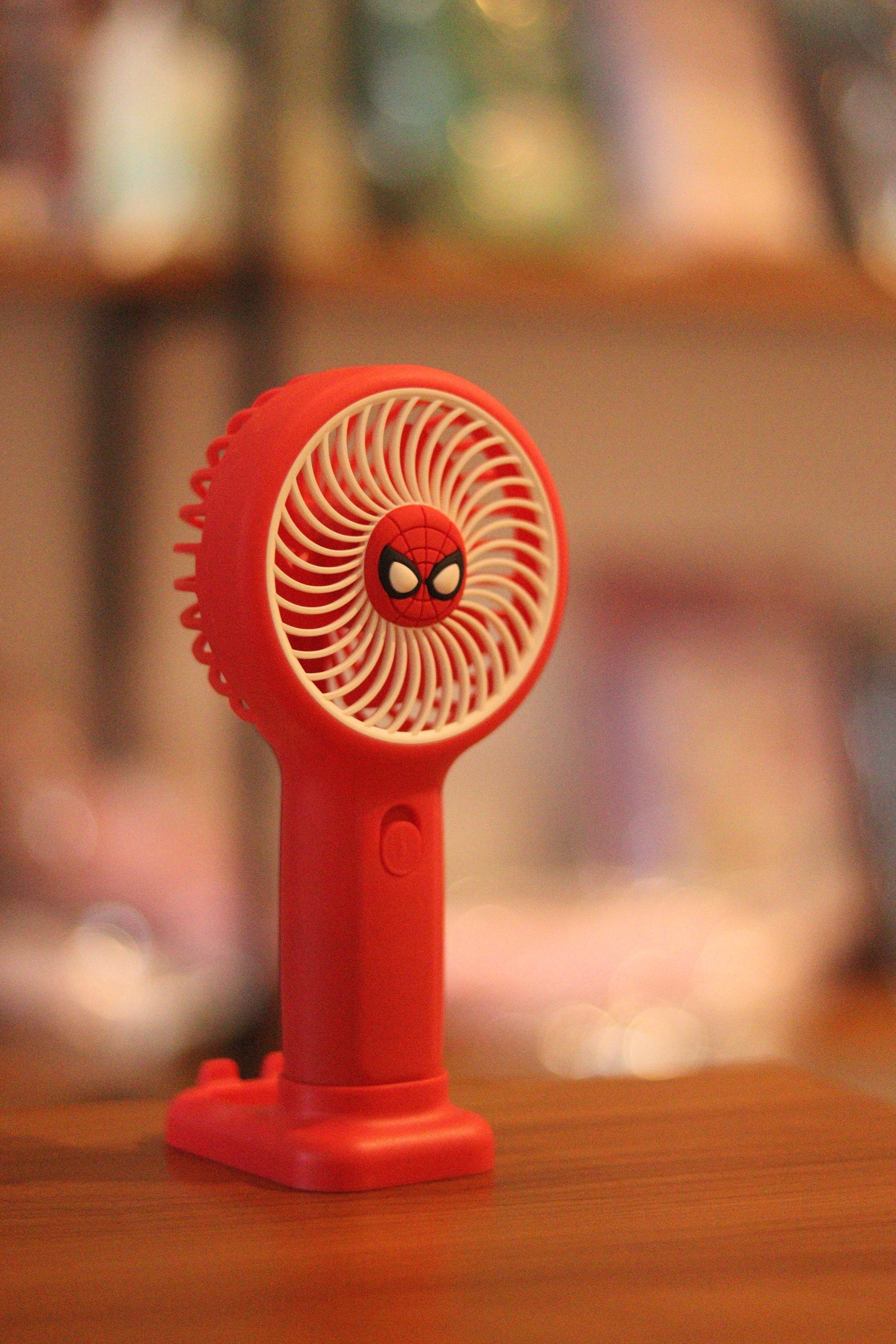 Spiderman Portable Mini Fan - USB & Battery Rechargeable | High-Speed Handheld Cooling Fan for Travel, Office & Outdoor | Onebest