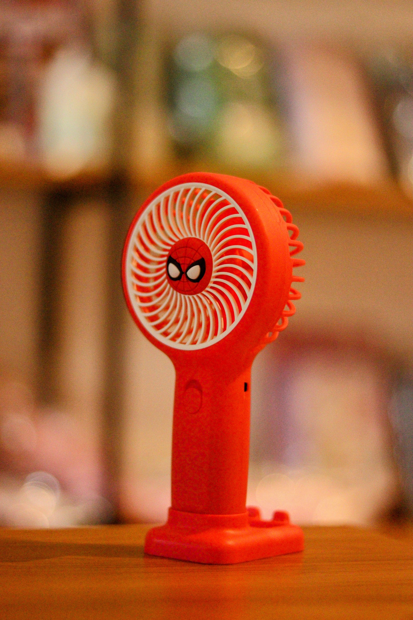 Spiderman Portable Mini Fan - USB & Battery Rechargeable | High-Speed Handheld Cooling Fan for Travel, Office & Outdoor | Onebest
