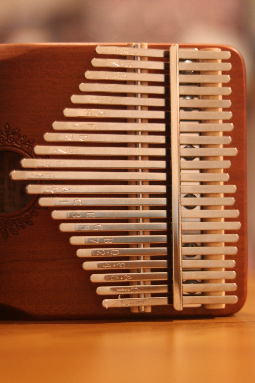 Thumb Piano 17-Key Kalimba - Engraved Notes with Tuning Hammer | Onebest