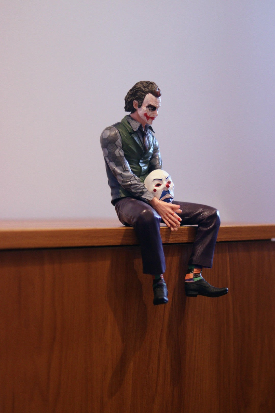 Joker Car Rear Hanging Accessory - Collectible Action Figure with Mask | Sitting Pose - Home, Office & Car Decor | Onebest