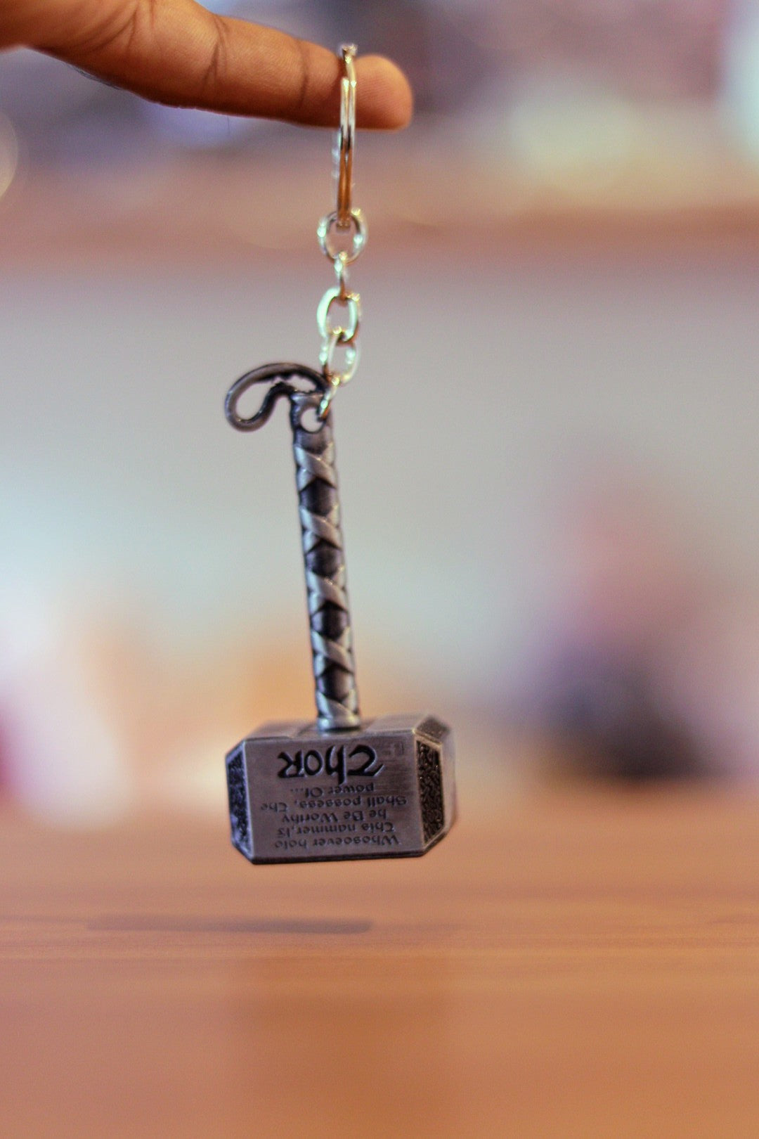 Thor Hammer Metal Keychain - Mini Mjolnir Key Ring | Marvel Avengers Gift for Fans, Durable Alloy, Cool Superhero Accessory | Onebest