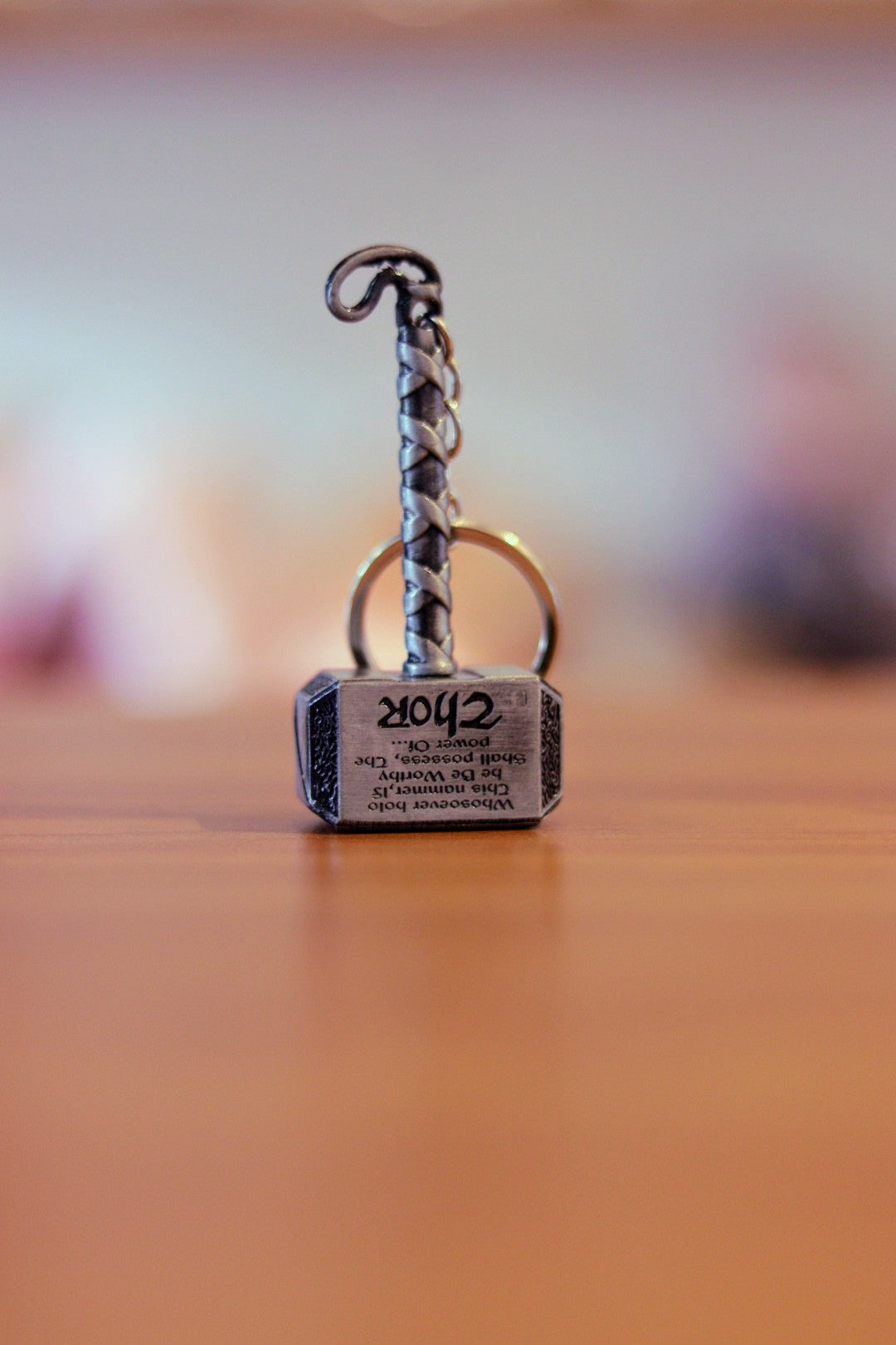 Thor Hammer Metal Keychain - Mini Mjolnir Key Ring | Marvel Avengers Gift for Fans, Durable Alloy, Cool Superhero Accessory | Onebest