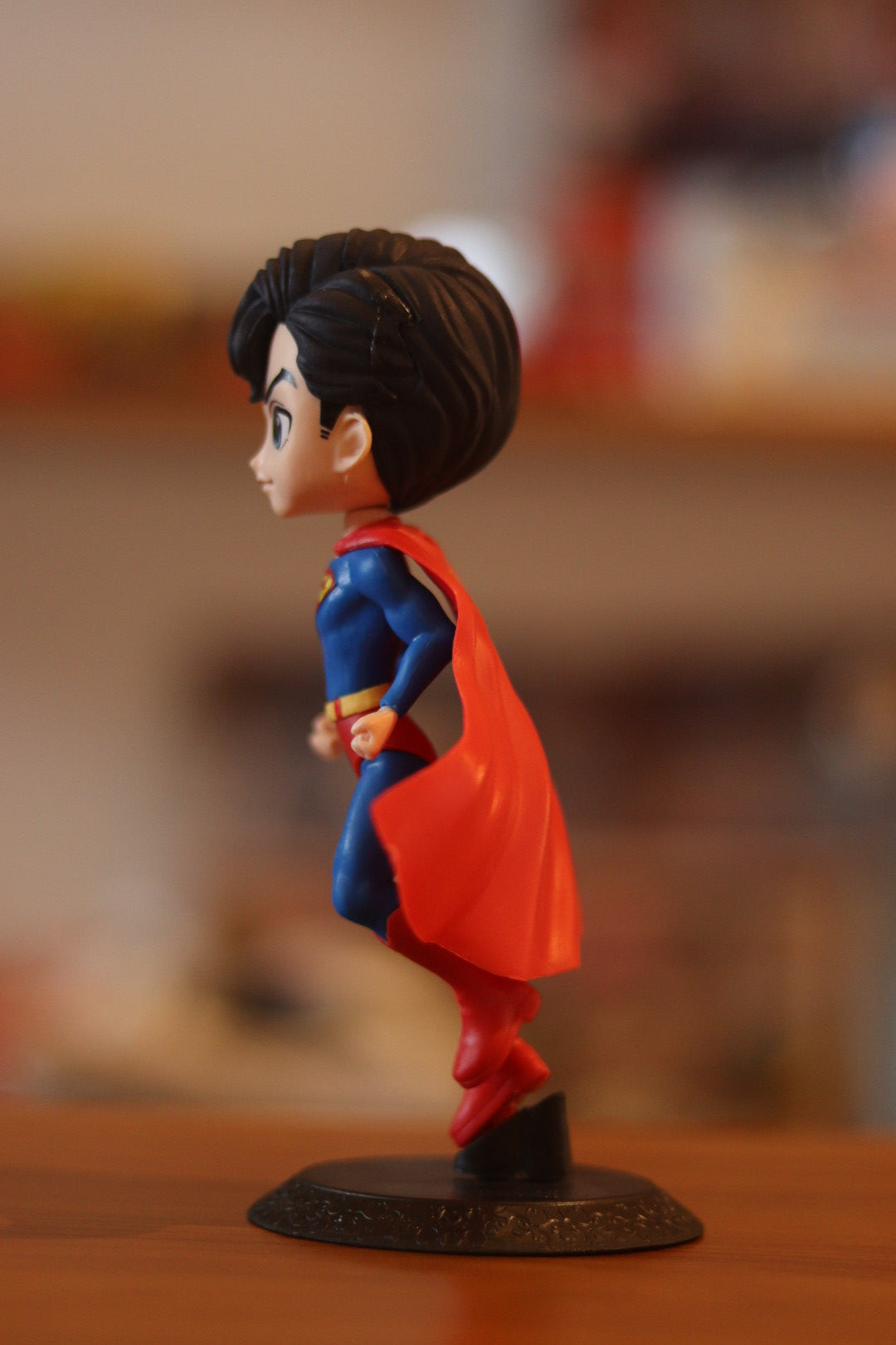 Superman Q Posket Action Figure | Cute Anime-Style Chibi Collectible for Home Decor, Office Desk & Study Table | Onebest