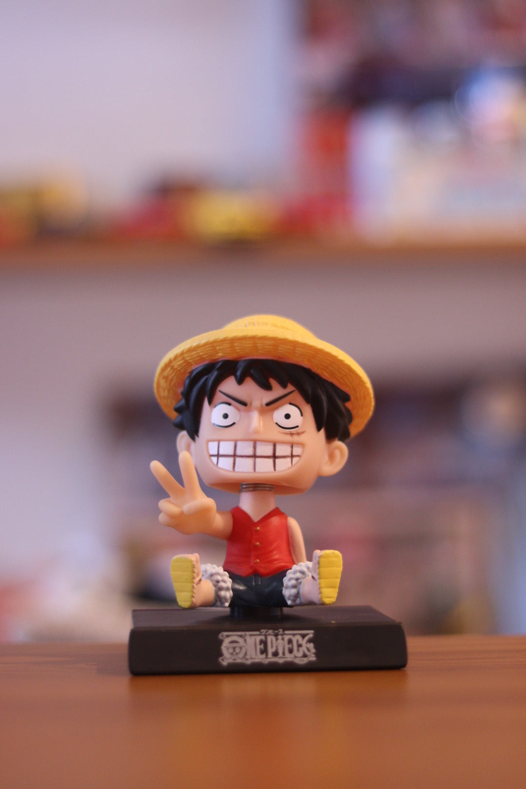 Luffy Anime Bobblehead Action Figure | Car Dashboard & Desk Display | One Piece Collectible Toy | Onebest