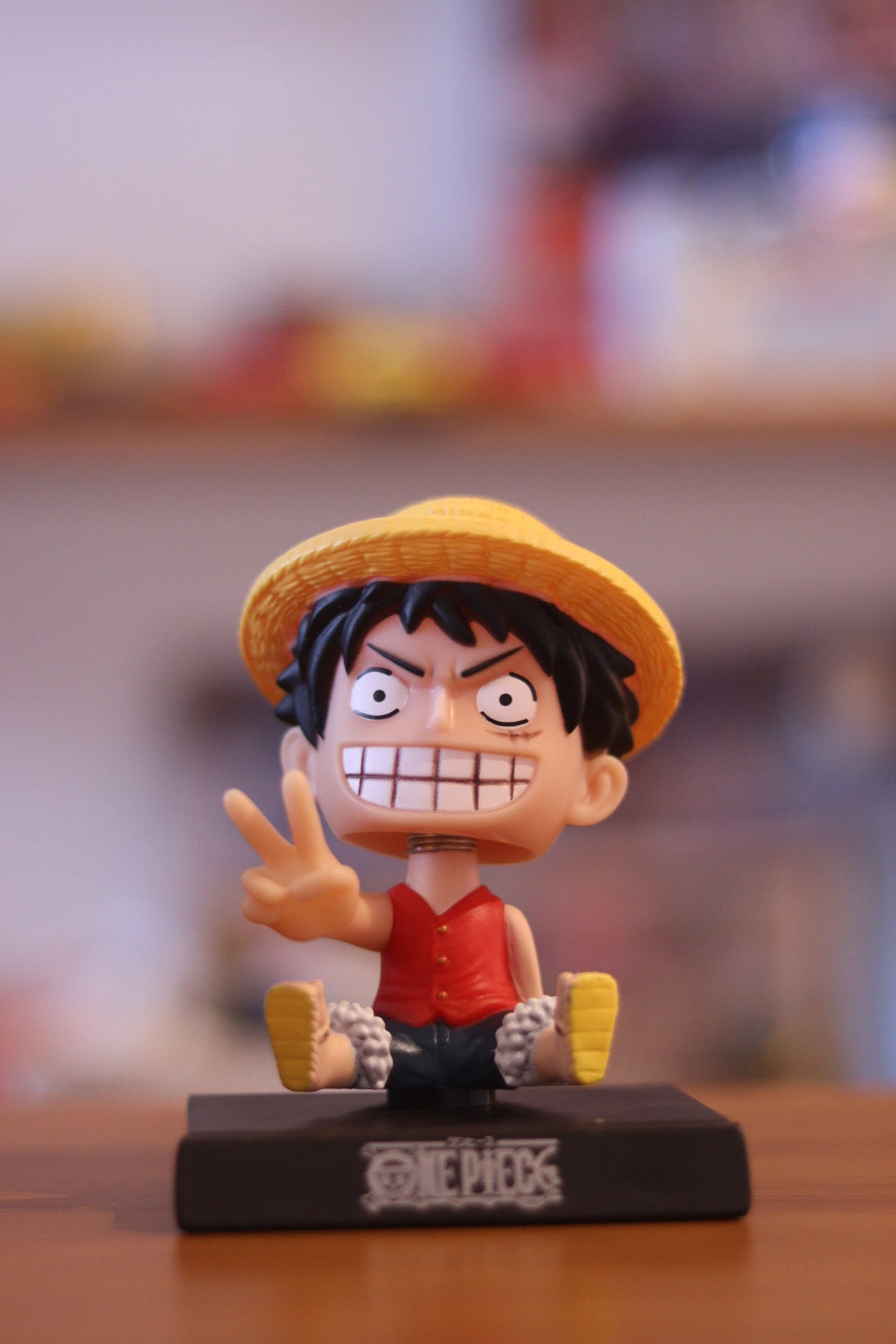 Luffy Anime Bobblehead Action Figure | Car Dashboard & Desk Display | One Piece Collectible Toy | Onebest