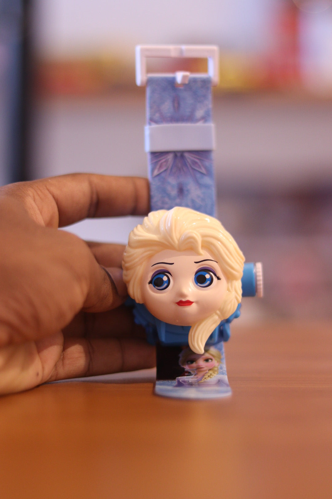 Disney Frozen Kids Projector Digital Watch with LCD Display - 24 Images, Silicone Strap, Time & Date Setting | Onebest