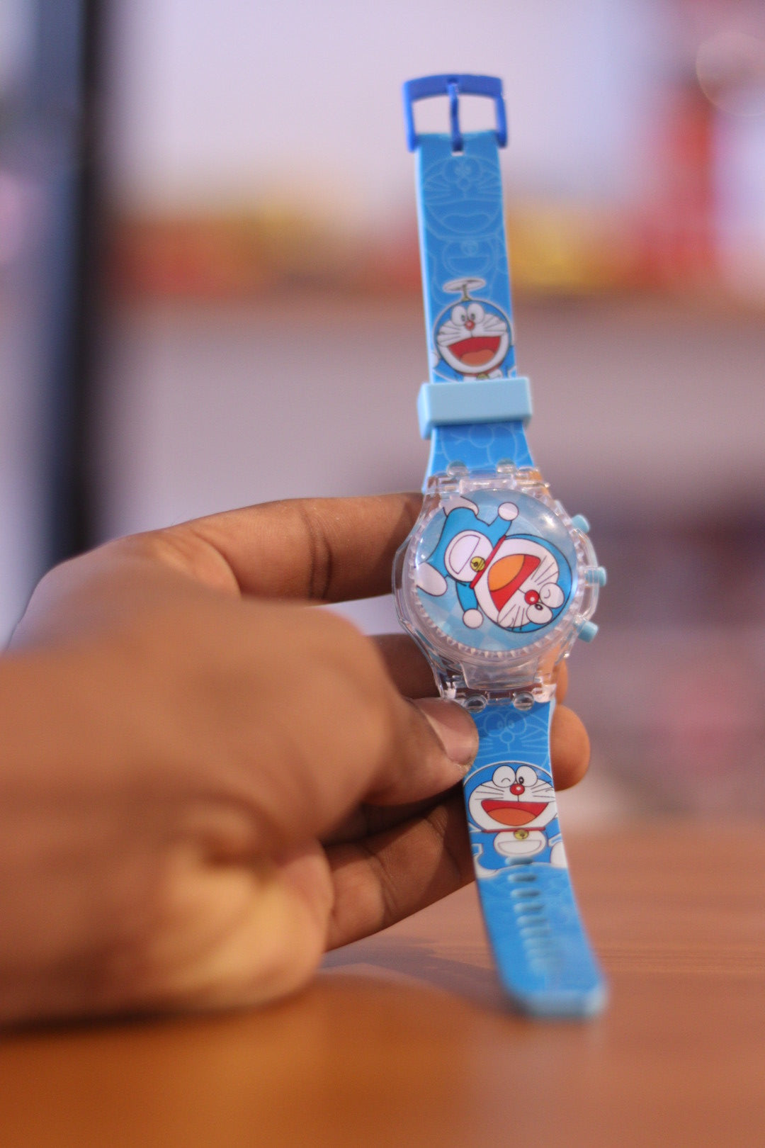 Doraemon 360° Rotating Kids Digital Watch with Light & Music | Time & Date Display | Onebest