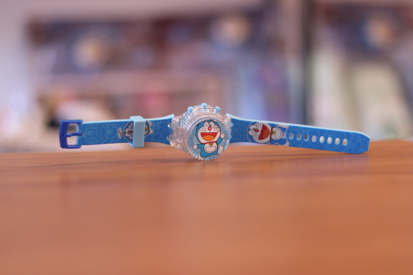 Doraemon 360° Rotating Kids Digital Watch with Light & Music | Time & Date Display | Onebest