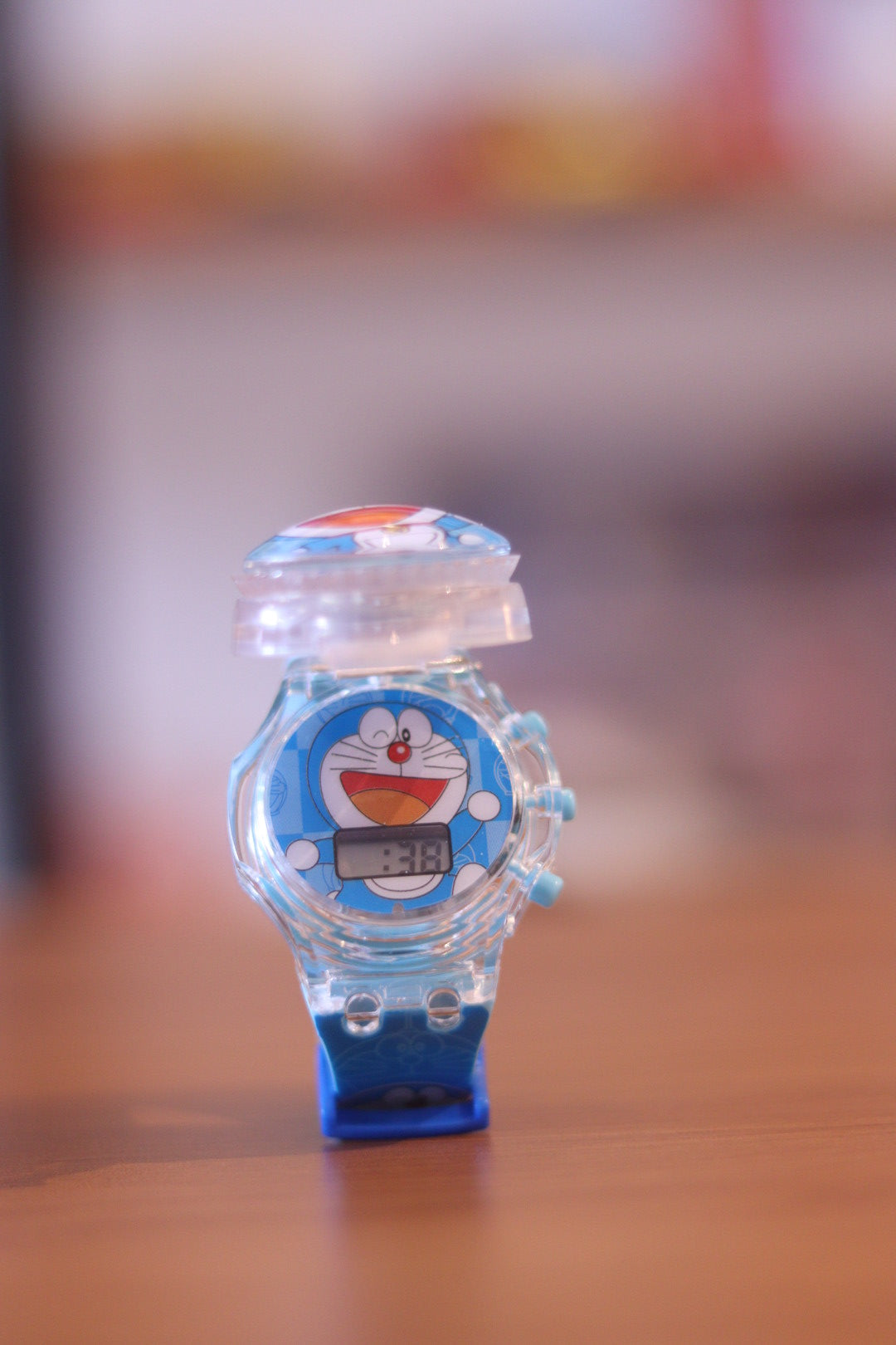 Doraemon 360° Rotating Kids Digital Watch with Light & Music | Time & Date Display | Onebest
