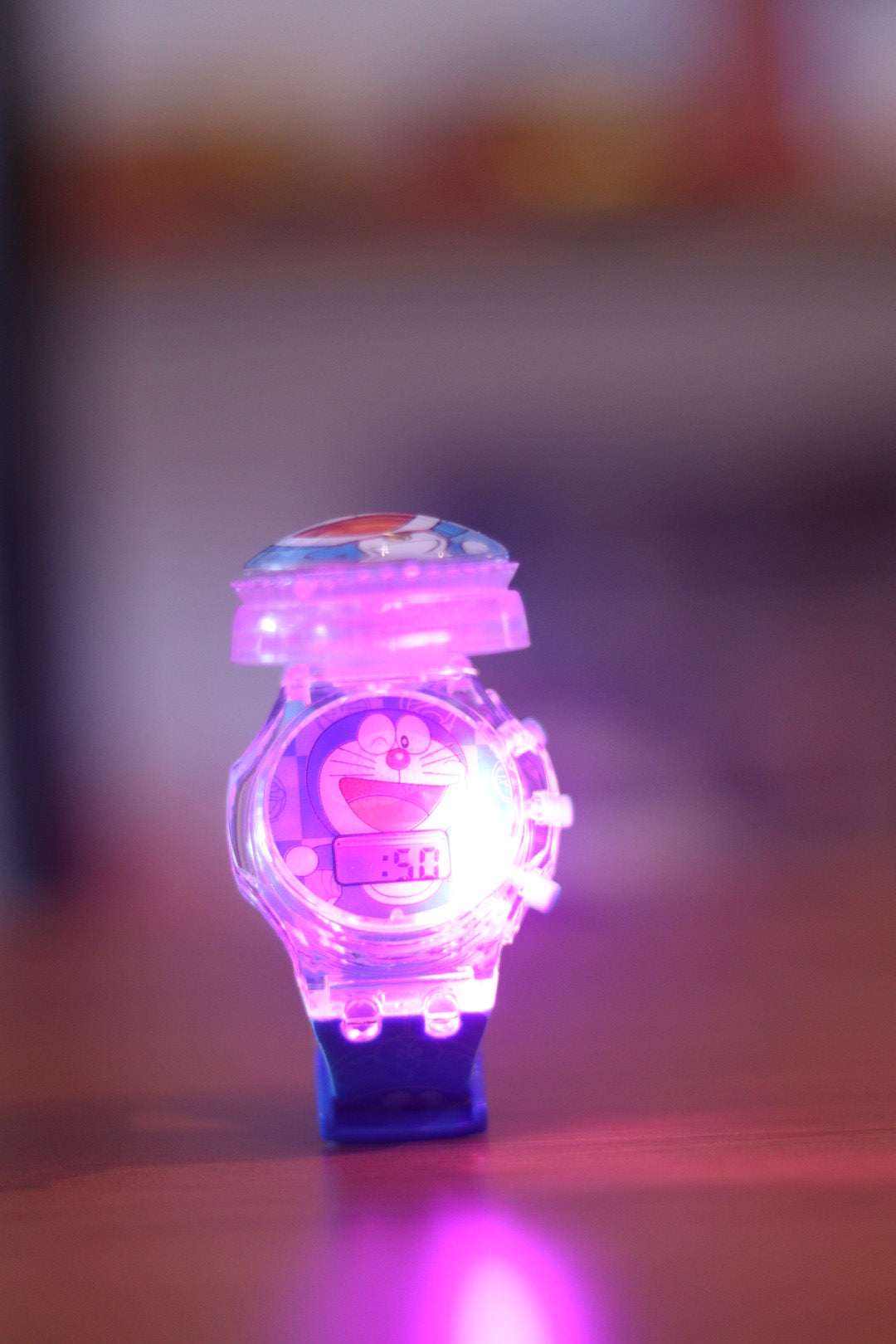 Doraemon 360° Rotating Kids Digital Watch with Light & Music | Time & Date Display | Onebest
