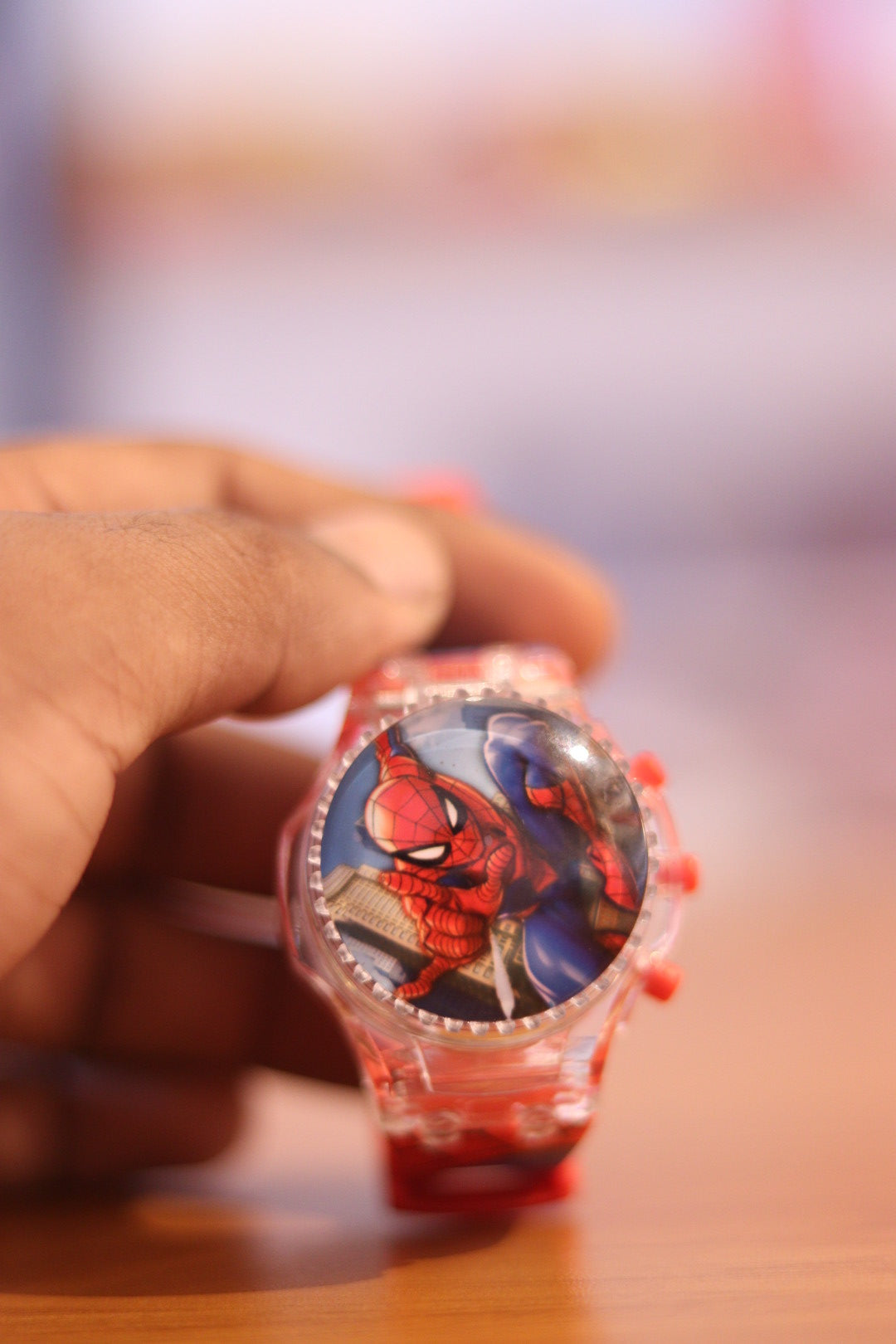Spiderman 360° Rotating Kids Digital Watch with Light & Music | Date & Time Display | Onebest