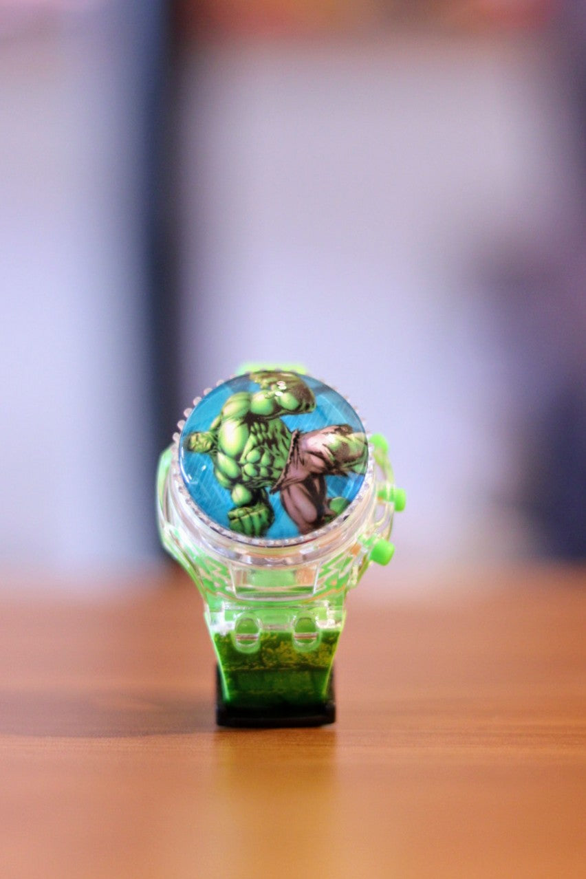 Hulk 360° Rotating Kids Digital Watch with Light & Music | Time and Date Display | Onebest