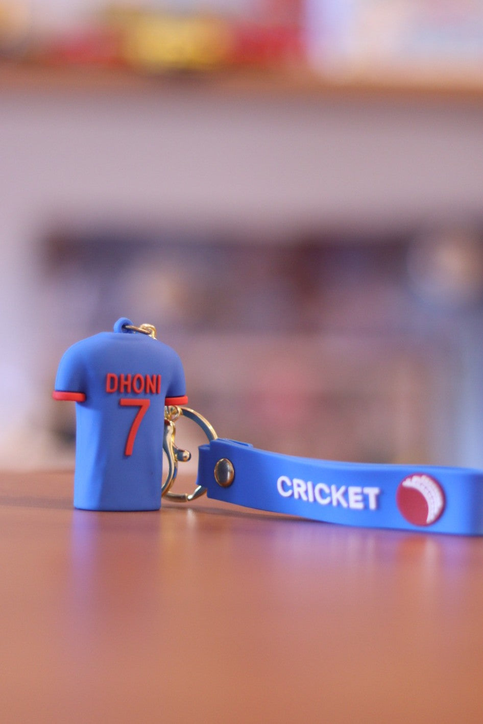 MS Dhoni Thala 07 Cricket Jersey Keychain | 3D Rubber Silicone | Indian Sports Player | Onebest