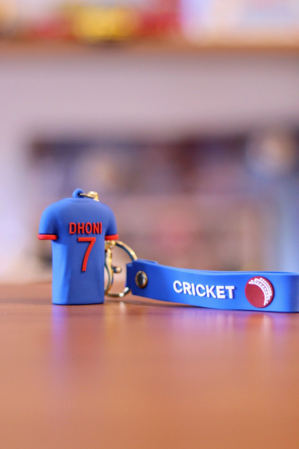 MS Dhoni Thala 07 Cricket Jersey Keychain | 3D Rubber Silicone | Indian Sports Player | Onebest