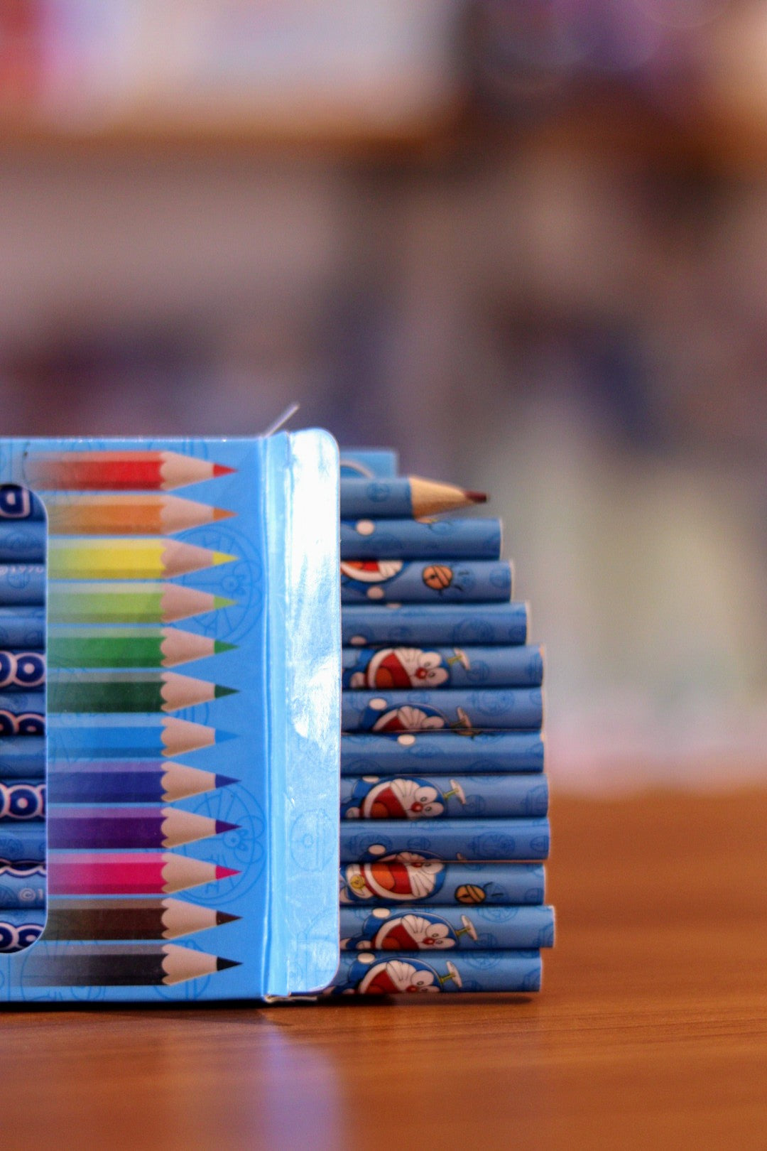 Doraemon Cartoon Color Pencil Set - 12 Colors for Kids Drawing | Onebest