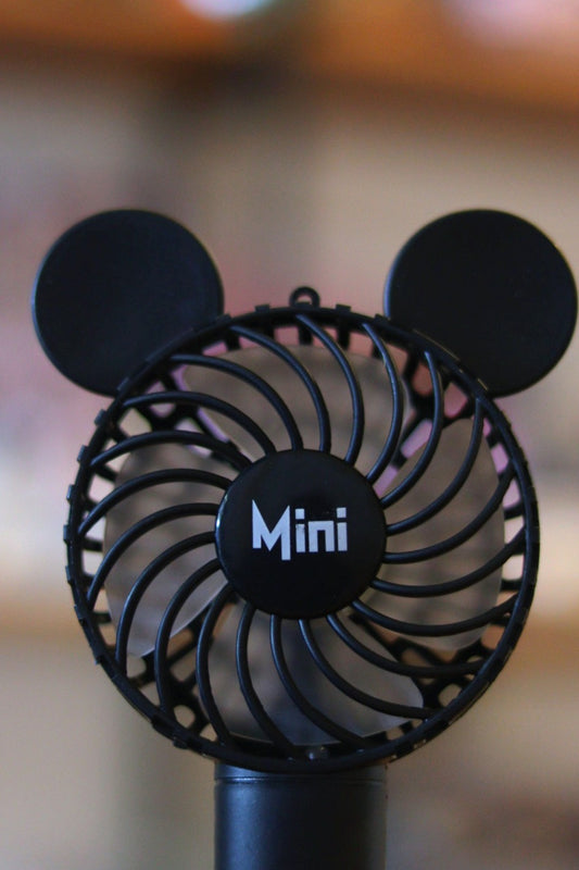 Mickey Mini Portable Hand Fan - Cute & Rechargeable | Handheld Cooling Fan for Travel, Office and Outdoor | Onebest