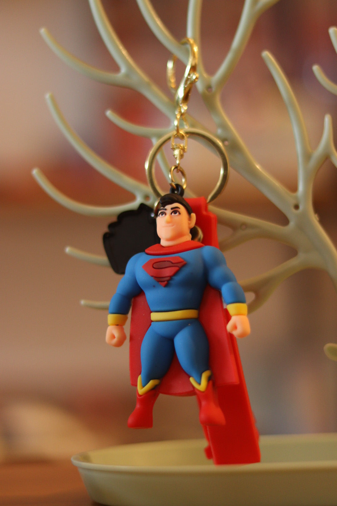 Superman 3D Keychain - Cool Rubber or Silicone Key Ring for Kids & Superhero Fans | Onebest