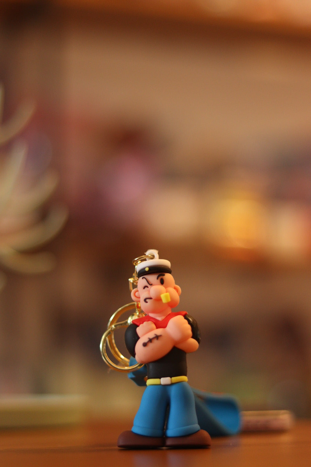 Popeye the Sailor Man Silicone Keychain - Cartoon Character Bag & Key Accessory | Onebest
