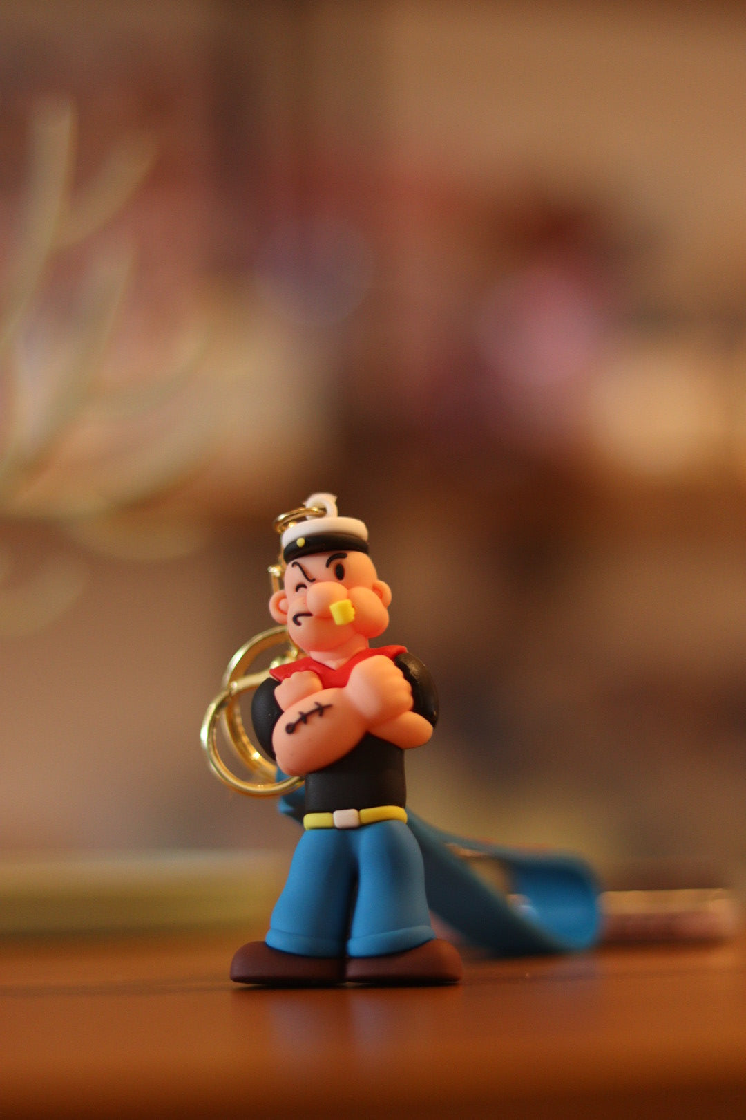 Popeye the Sailor Man Silicone Keychain - Cartoon Character Bag & Key Accessory | Onebest