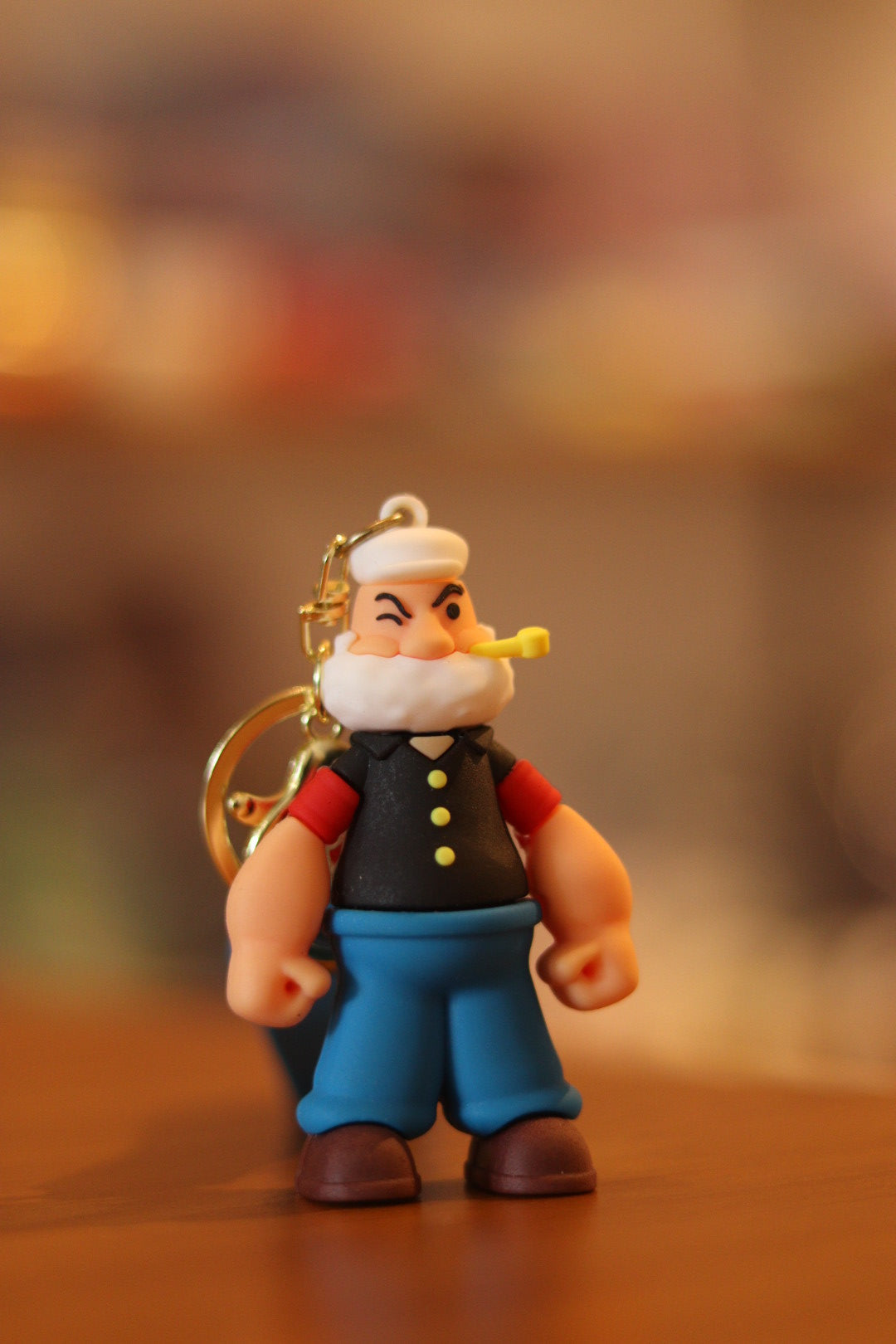 Popeye the Sailor Man Silicone Keychain - Cartoon Character Bag & Key Accessory | Onebest