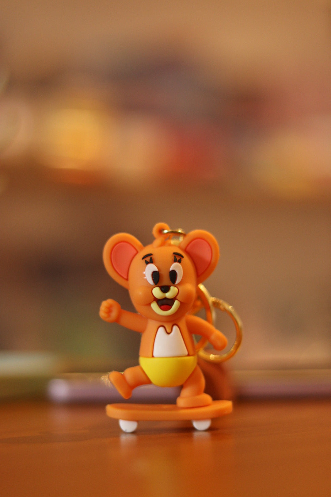 Jerry Mouse Cartoon Silicone Keychain - Cute & Durable Key Ring for Kids and Fans | Onebest