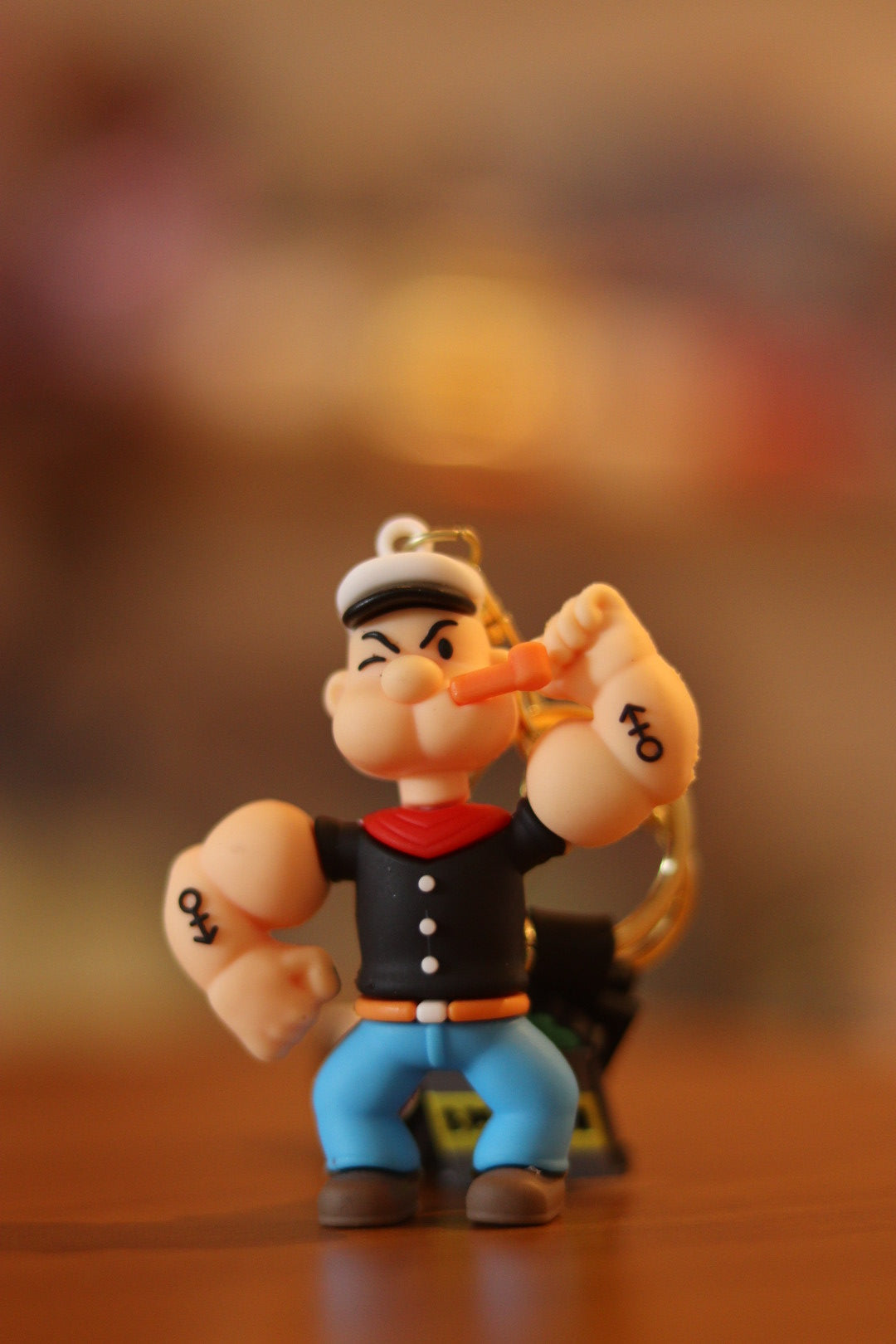 Popeye the Sailor Man Silicone Keychain - Cartoon Character Bag & Key Accessory | Onebest