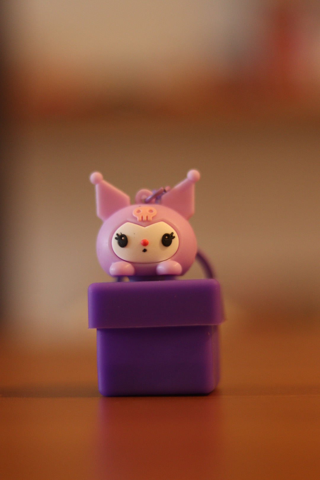 Silicone Kuromi Lamp Keychain with Light | Cute LED Anime Key Ring | Onebest