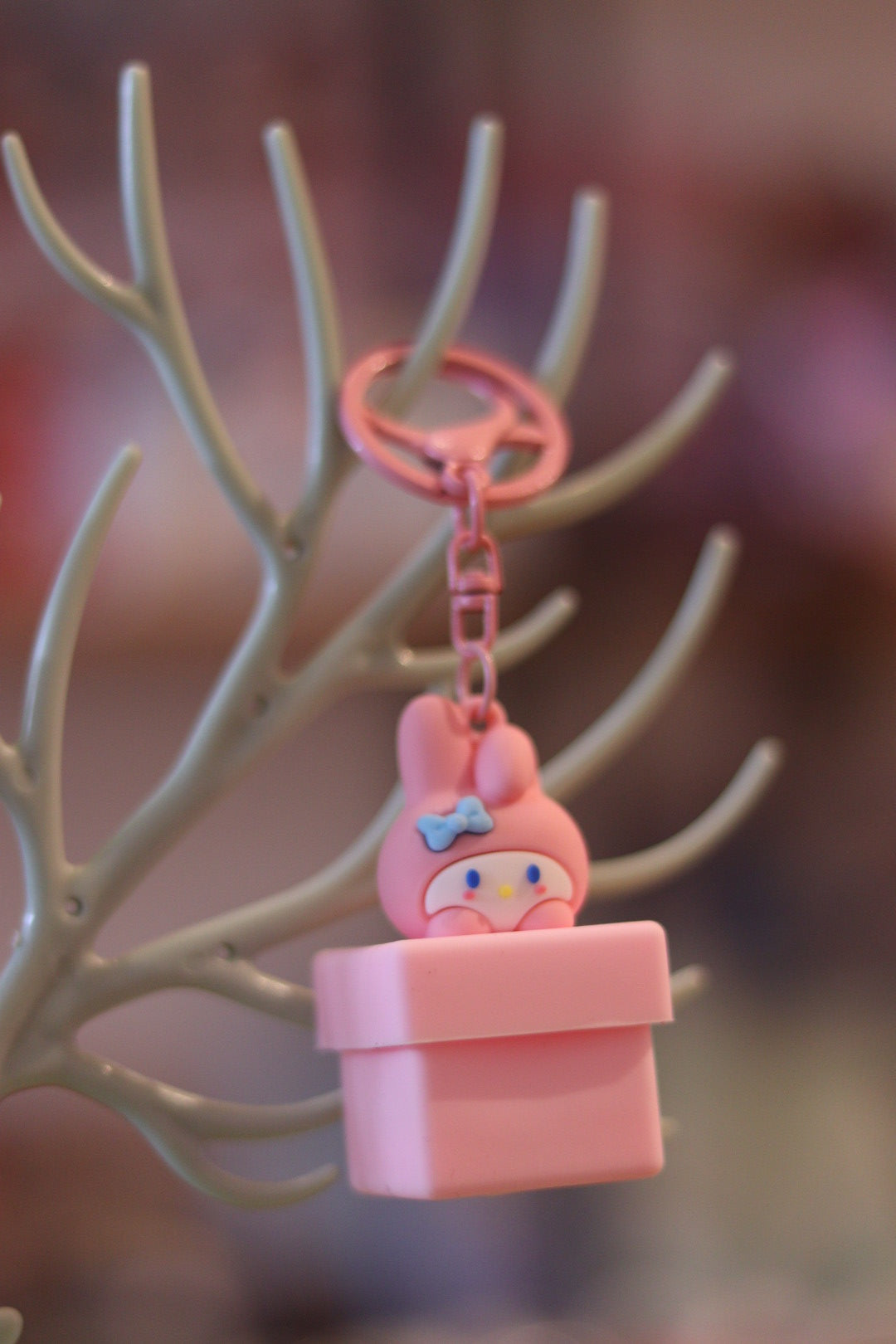 Silicone Kuromi Lamp Keychain with Light | Cute LED Anime Key Ring | Onebest