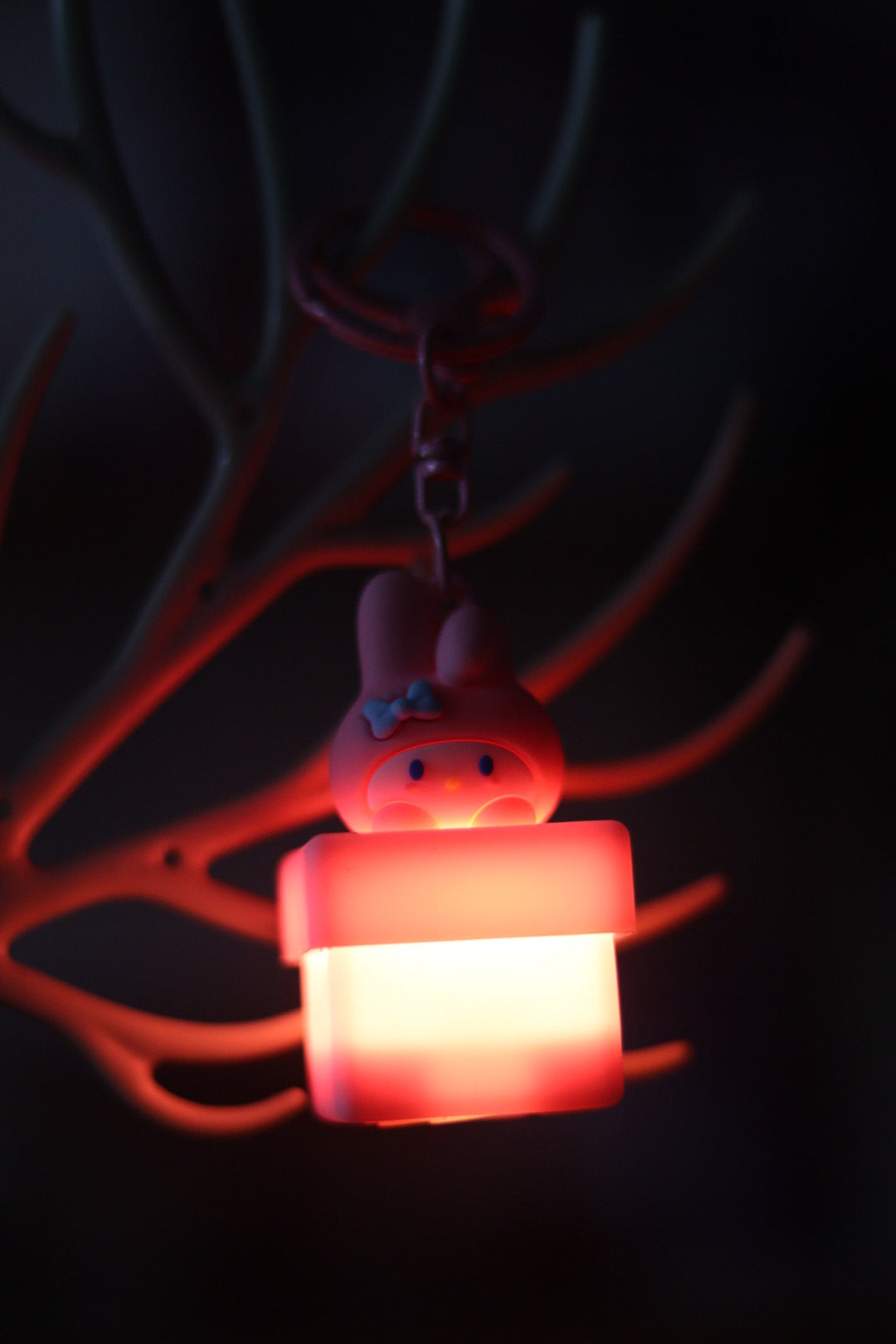 Silicone Kuromi Lamp Keychain with Light | Cute LED Anime Key Ring | Onebest