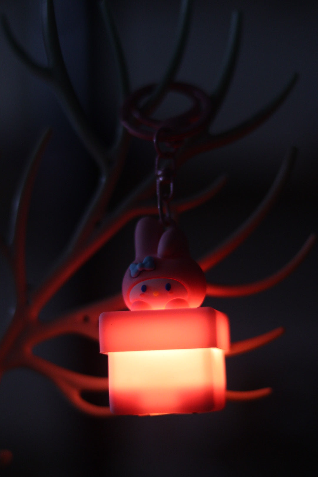 Silicone Kuromi Lamp Keychain with Light | Cute LED Anime Key Ring | Onebest