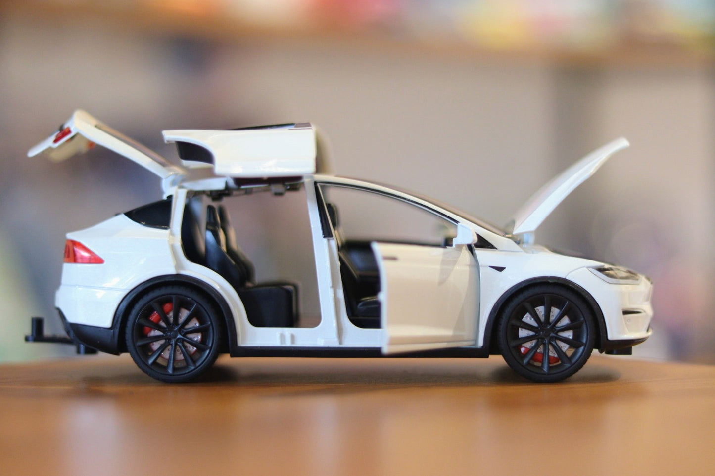 Tesla Model X Diecast Electric Car & RV Camper Toy Set - Sound, Lights, Charging Station & Pullback Action | Onebest