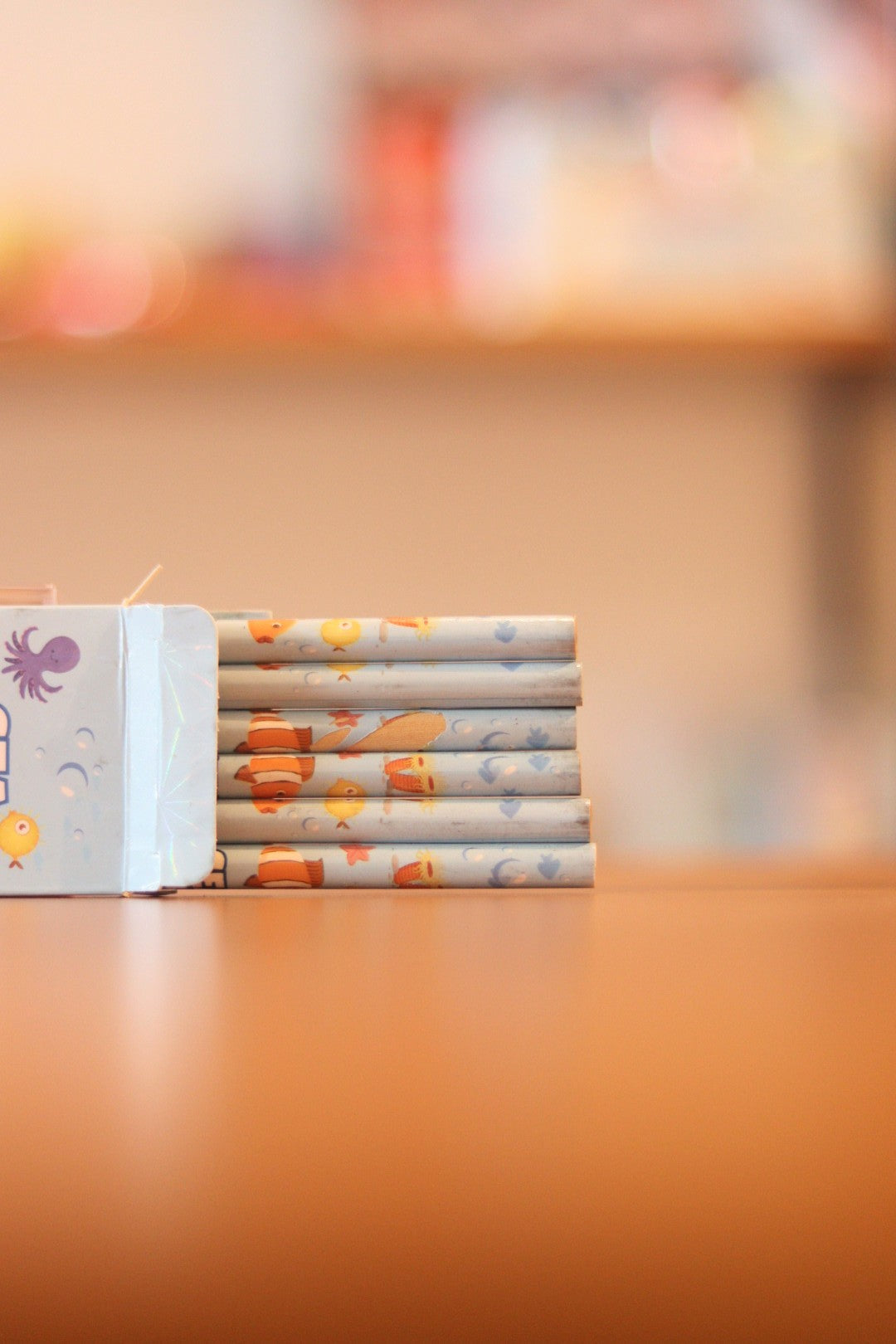Sea Animals Cartoon Pencils - 6 Pencils for Kids | Onebest