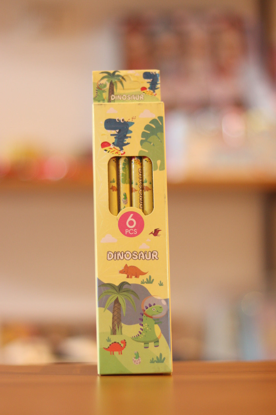 Cute Dinosaur Cartoon Pencils - 6 Pencils Pack | Onebest