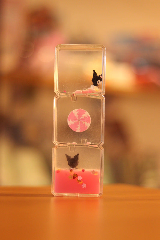 Cute Kuromi Spinning Water Timer Showpiece - Relaxing Liquid Motion Gift for Kids & Loved Ones | Onebest