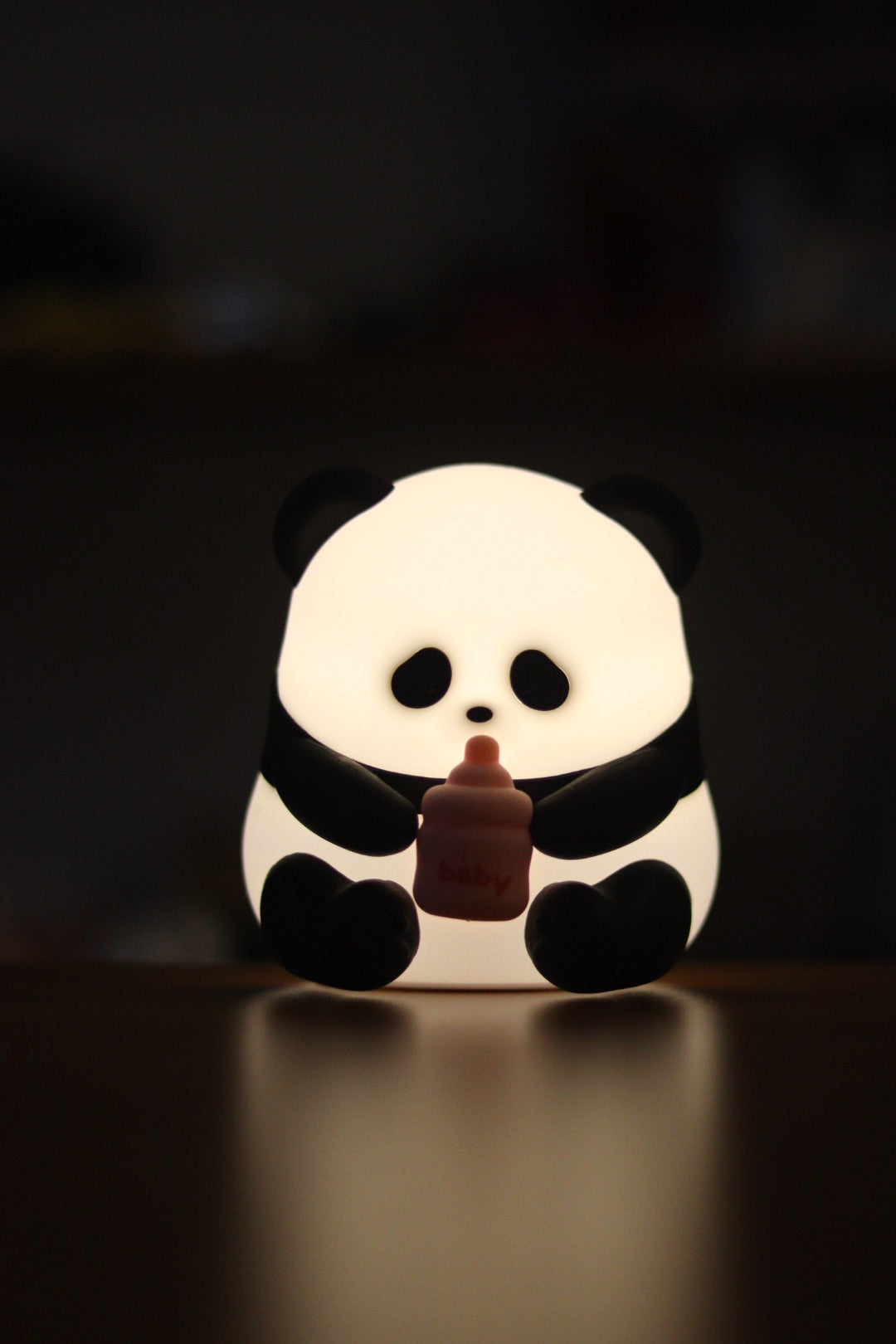 Panda Drinking Milk Silicone Night Lamp - Soft Touch LED Light for Kids & Room Decor | Onebest