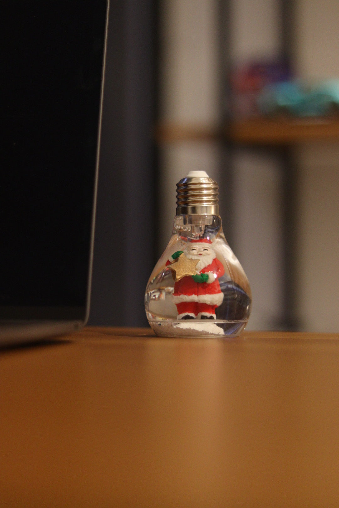 Christmas Bulb Showpiece with LED Light - Santa Claus Inside | Onebest