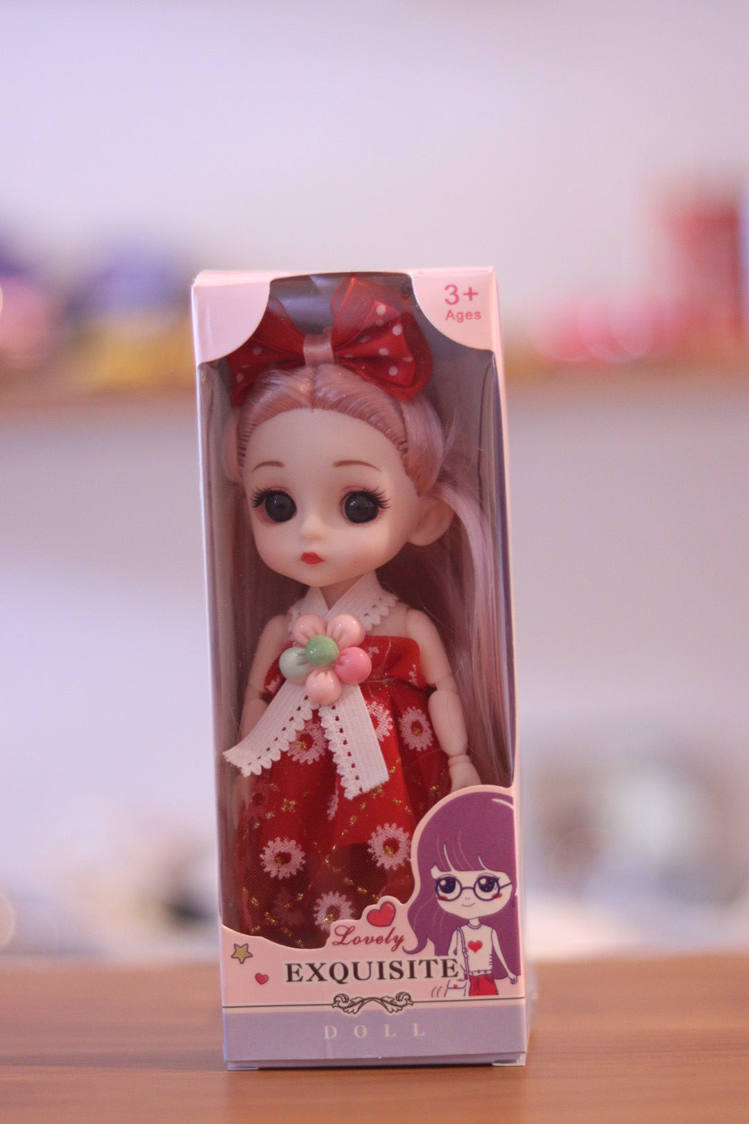 Lovely Exquisite Small Size Girl Doll Toy with Box | Cute & Beautiful for 3+ Age | Onebest