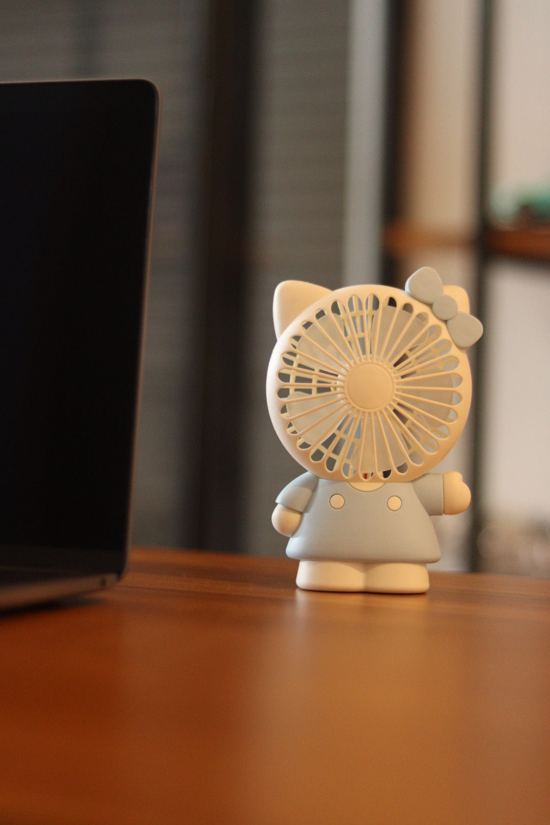 Kitty Shape Portable Handheld Mini Fan - USB/Battery Rechargeable | High-Speed Cooling for Travel, Office & Outdoor Use | Onebest