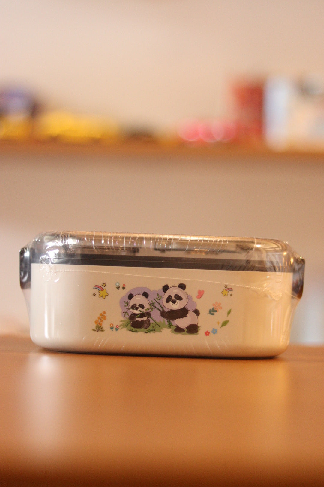Happy Panda Stainless Steel Lunch Box with Spoon | Leakproof & BPA-Free Bento Box for Kids & Adults | Cute Tiffin Box for School, Office & Travel | Onebest