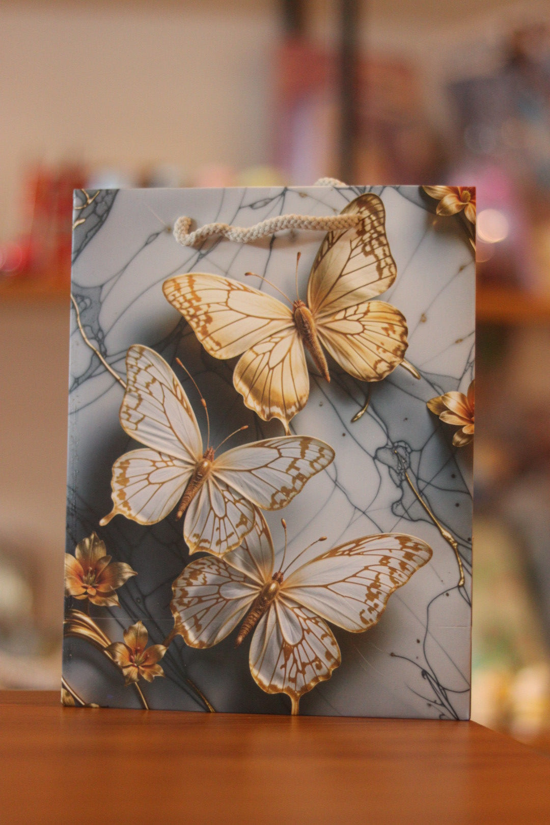 Butterfly Theme Small Paper Gift Carry Bag - Kid-Favorite Eco-Friendly Bag for Party Favors & Return Gifts | Onebest