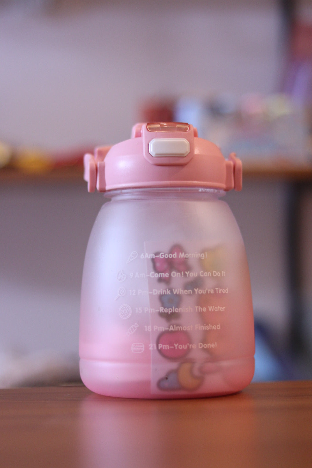 Quotes Printed 1200ml Water Bottle with Straw - Motivational BPA-Free Bottle for Kids & Adults | Onebest
