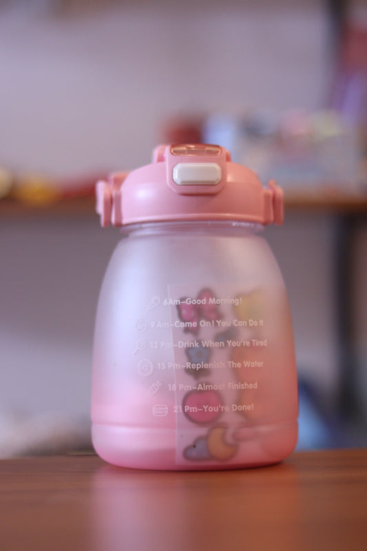 Quotes Printed 1200ml Water Bottle with Straw - Motivational BPA-Free Bottle for Kids & Adults | Onebest