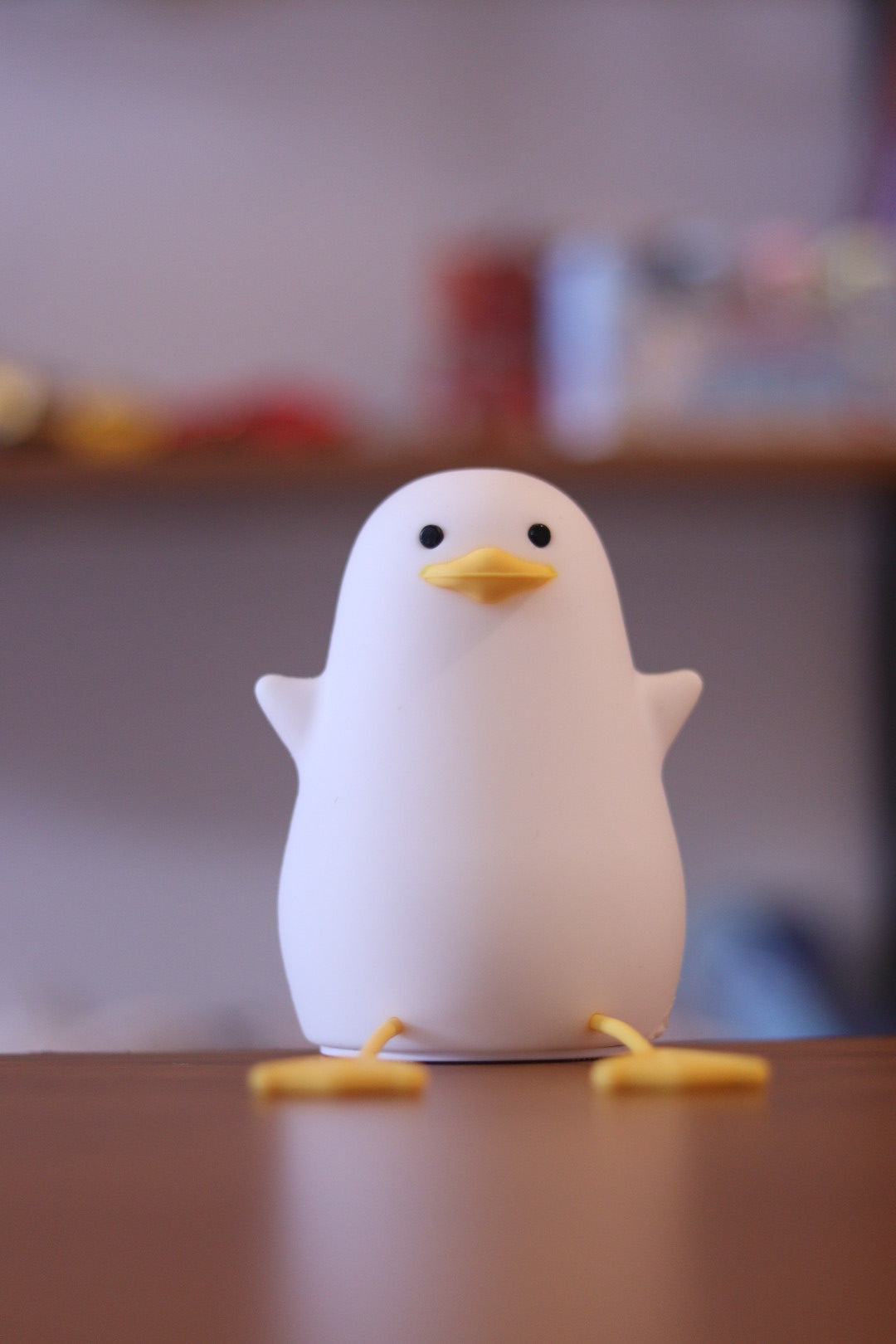 Sitting Duck Silicone Night Light | 7-Color USB Rechargeable LED Lamp | Soft Nursery Light for Kids & Baby Gift | Onebest