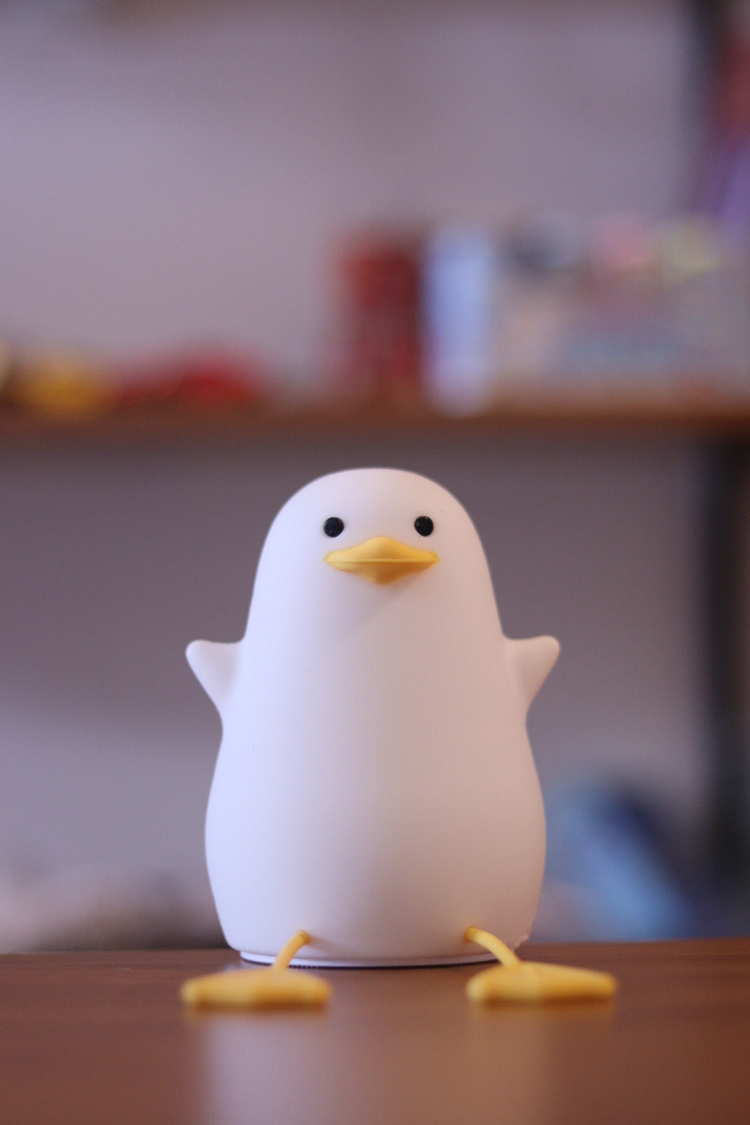 Sitting Duck Silicone Night Light | 7-Color USB Rechargeable LED Lamp | Soft Nursery Light for Kids & Baby Gift | Onebest